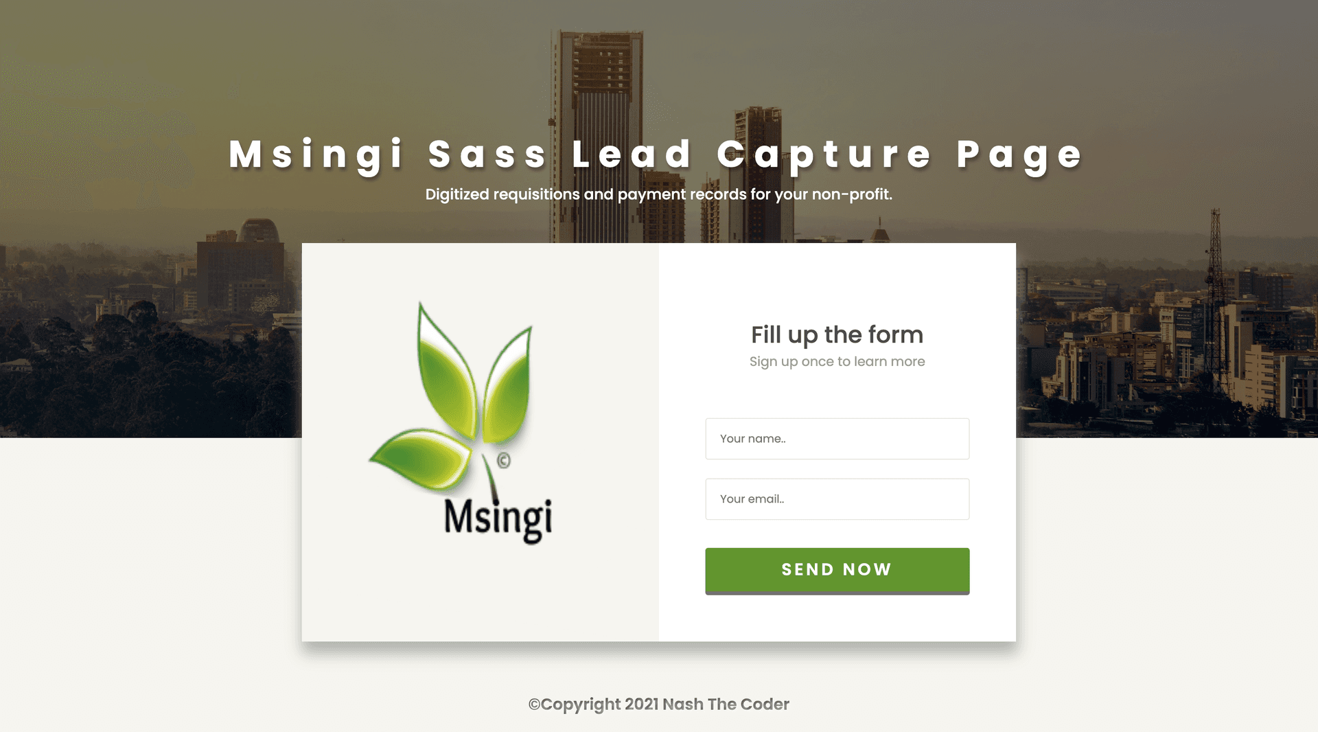 Landing Page