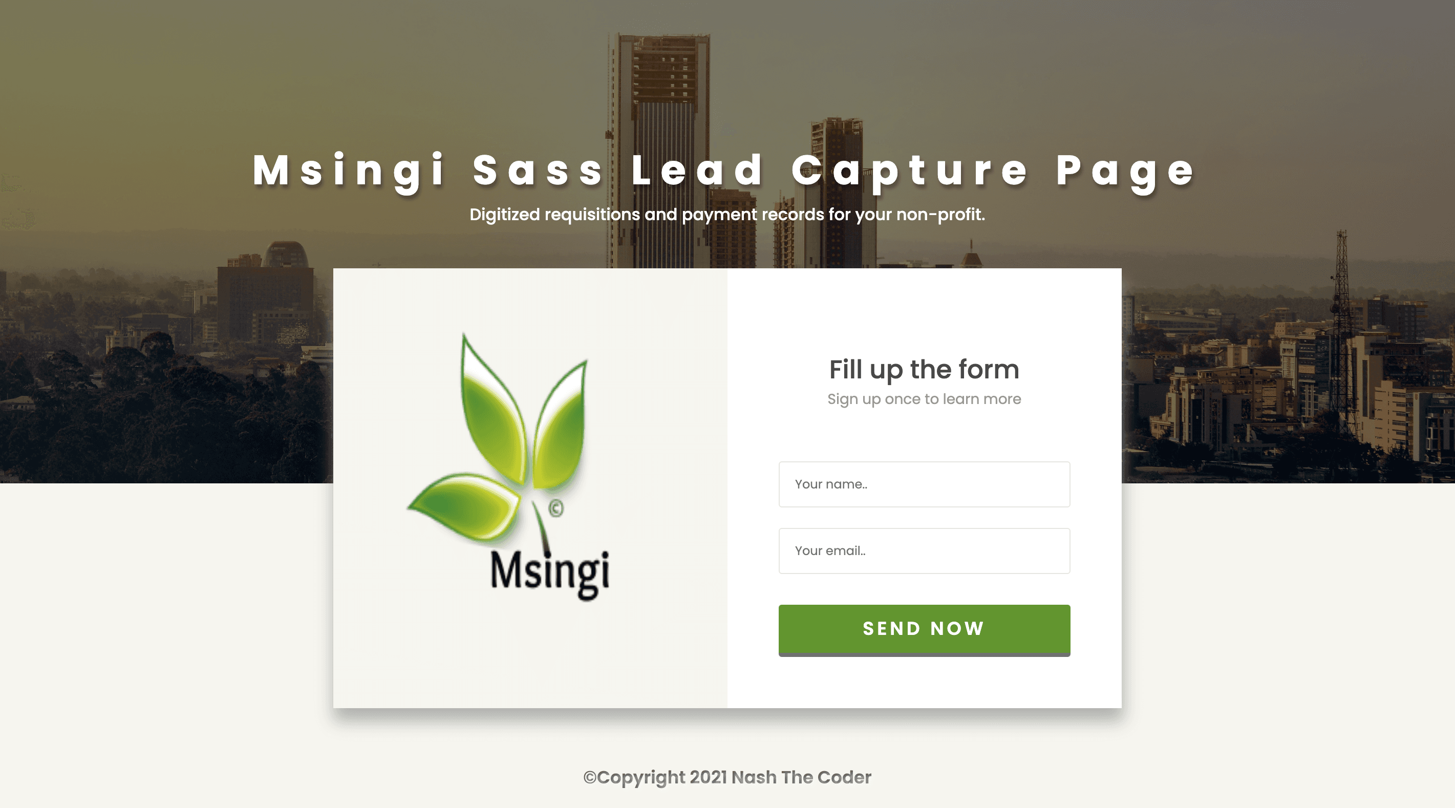 Landing Page